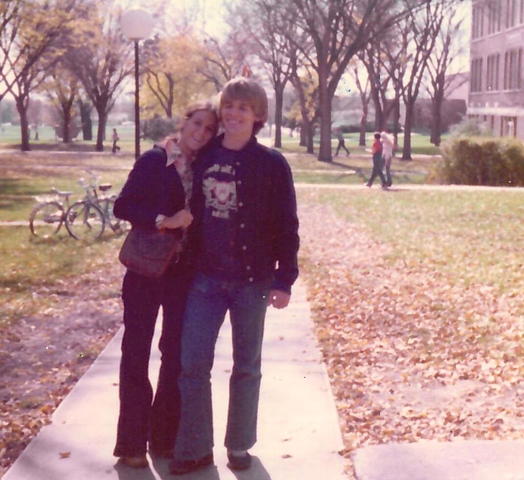 Karen and Greg Schultz at AU in 1973